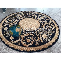 Китайский ковер 0017 Синий круг